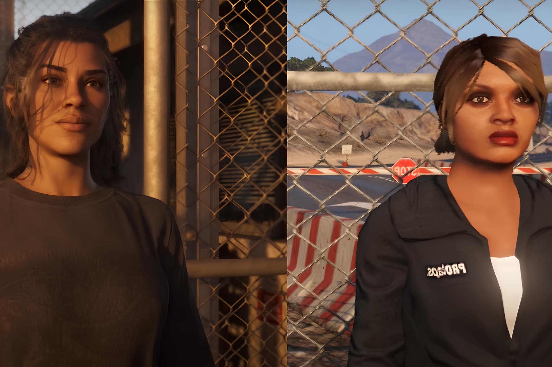 Фото: сравнение графики GTA V и GTA VI