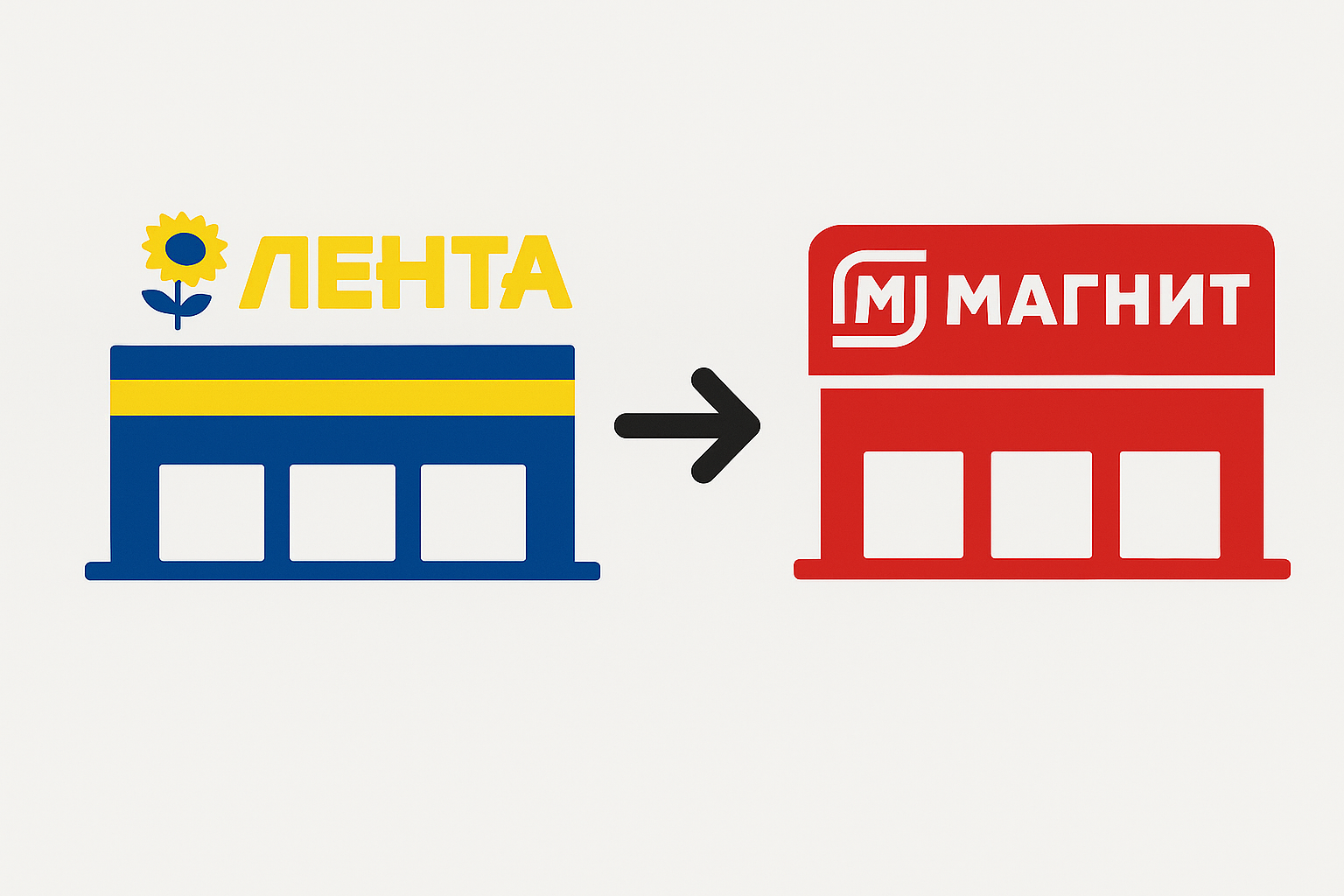 «Лента» может выкупить гипермаркеты сети «Магнит»