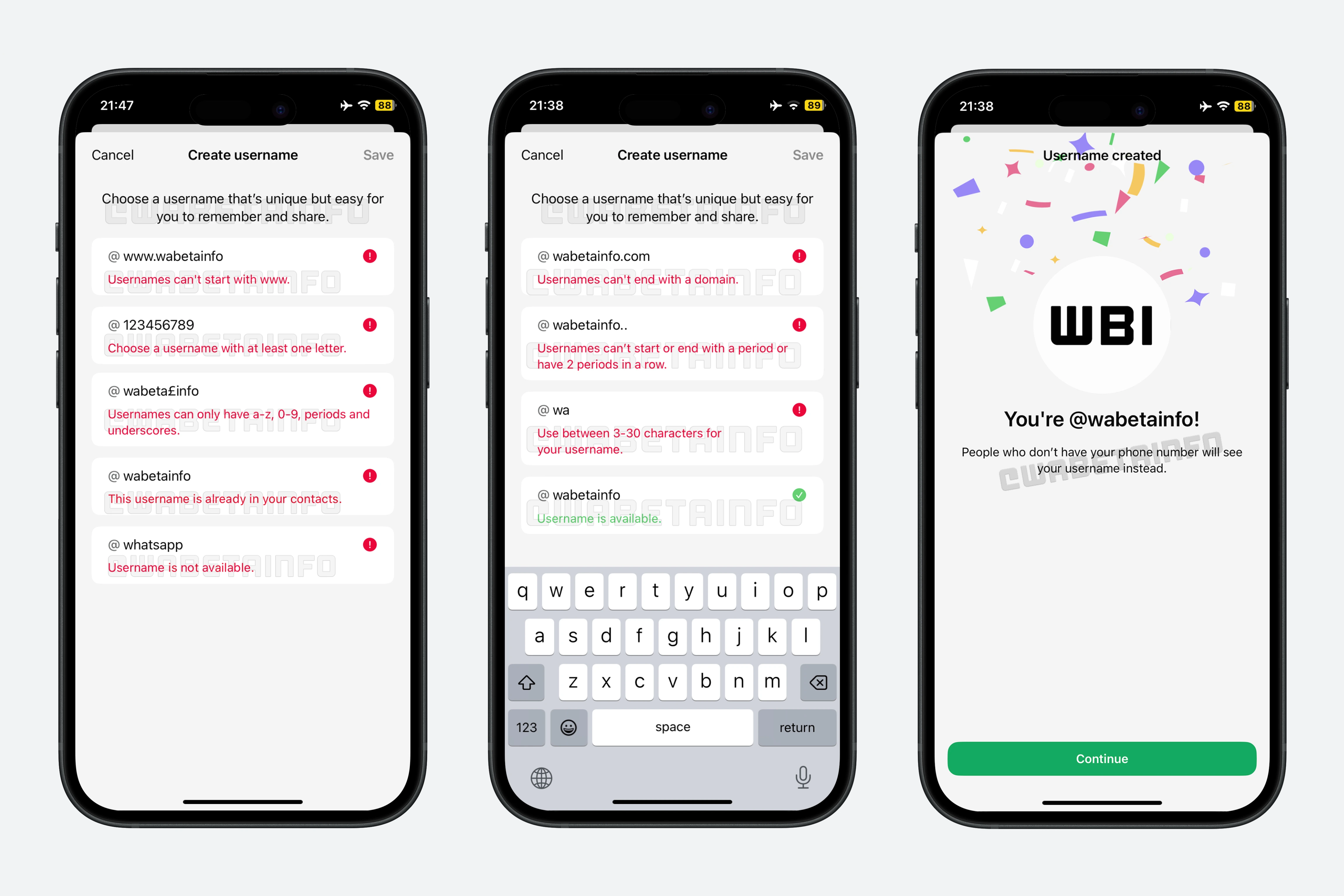 В WhatsApp появятся имена пользователей (юзернеймы)