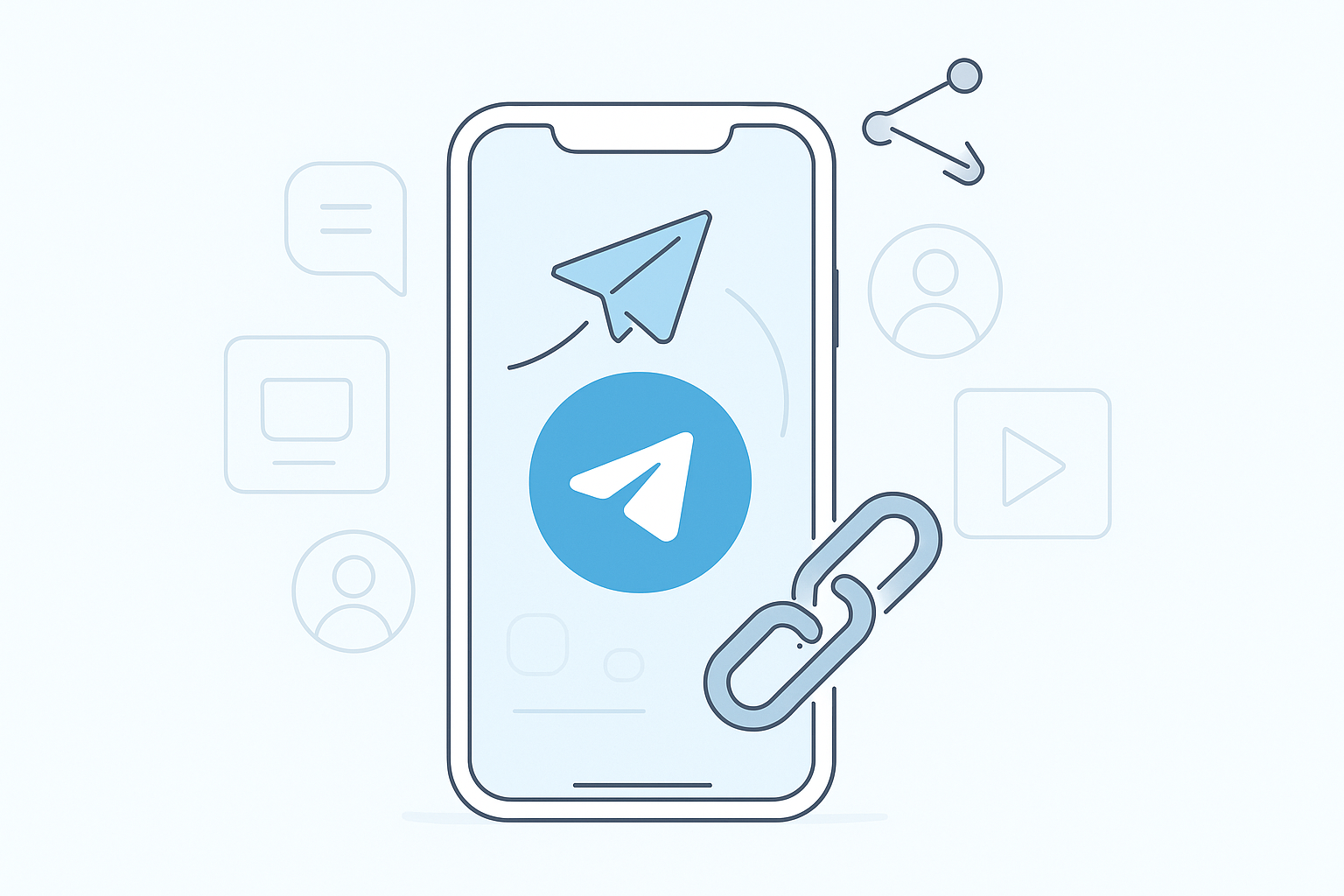 Как поделиться ссылкой на аккаунт, пост, канал или группу в Telegram
