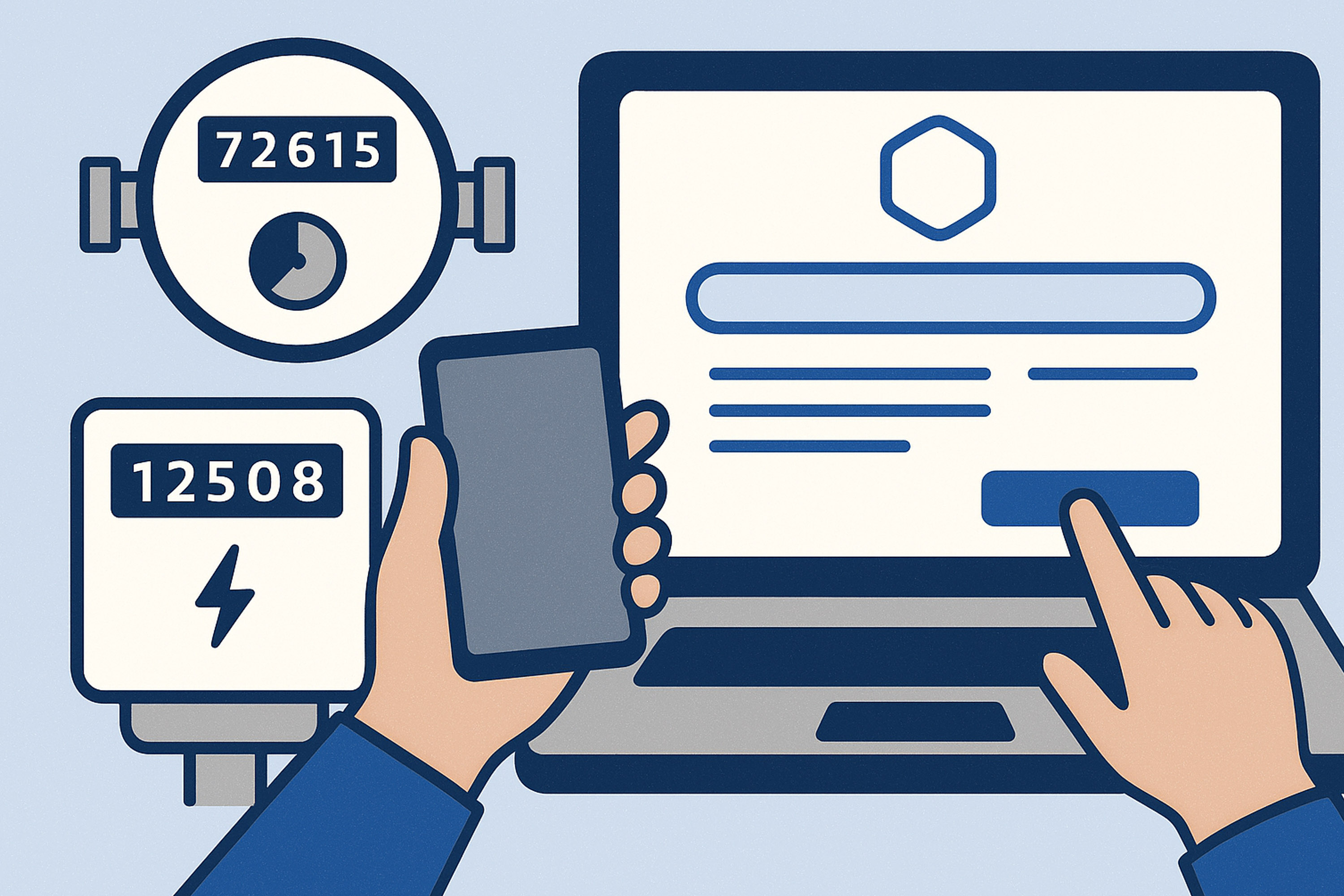 Как передать показания счётчиков через интернет. Нужен смартфон и эта инструкция