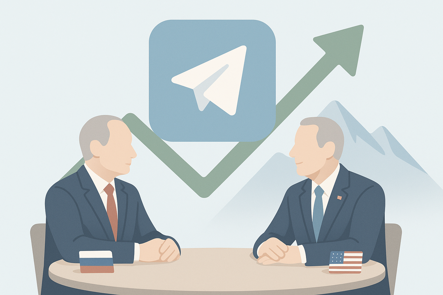 T2 зафиксировал рост трафика в Telegram на 45% во время саммита на Аляске