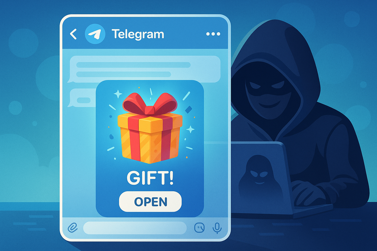 Мошенники начали распространять запрещённый контент через подарки в Telegram