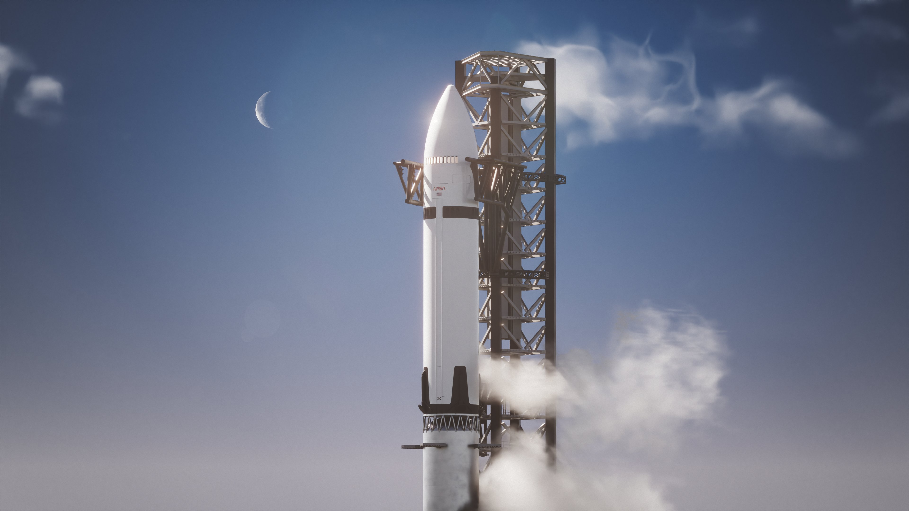 SpaceX представила ракету Starship HLS, на которой собираются отправить астронавтов на Луну