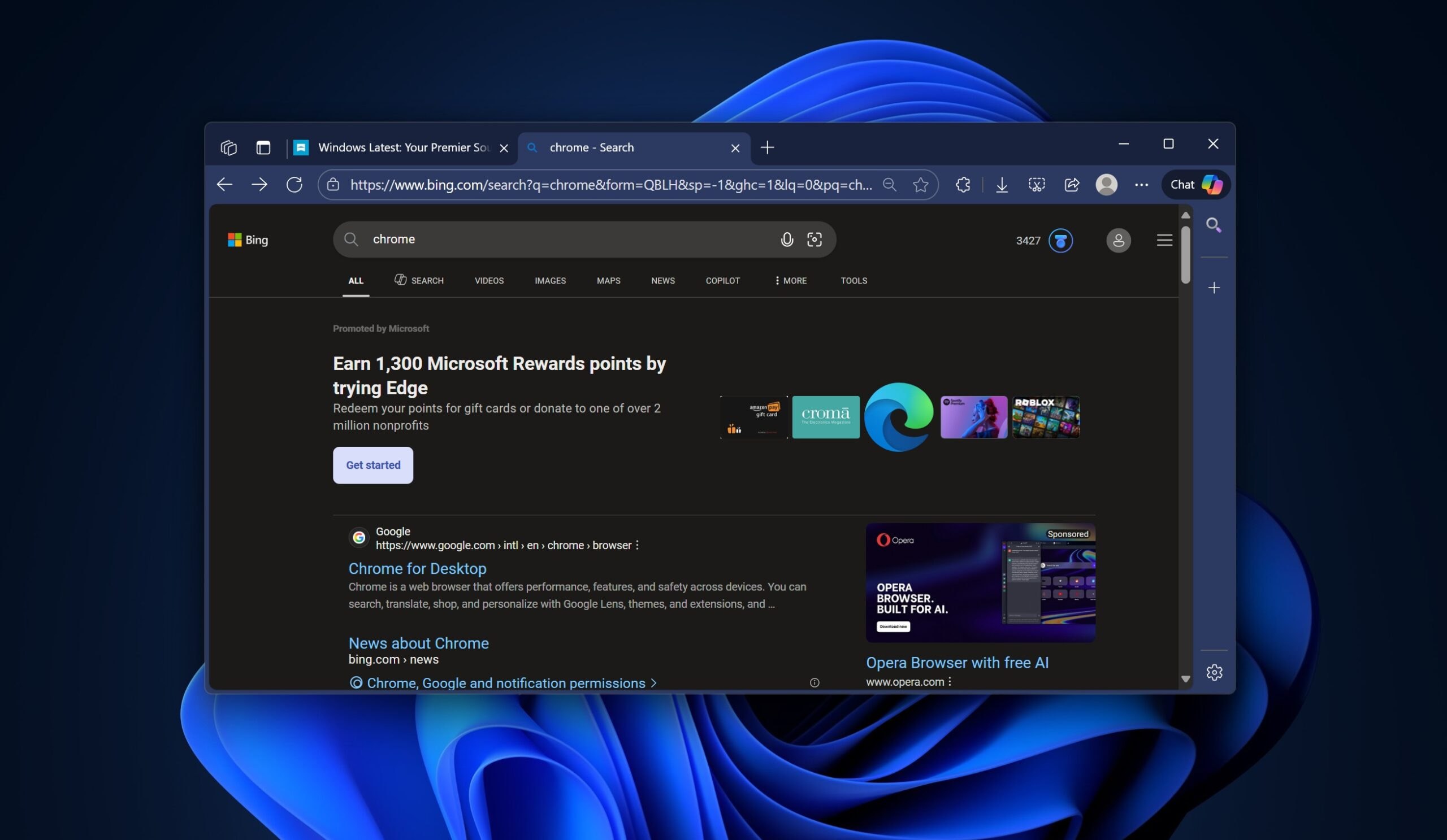 Microsoft предлагает бонусы за использование Edge