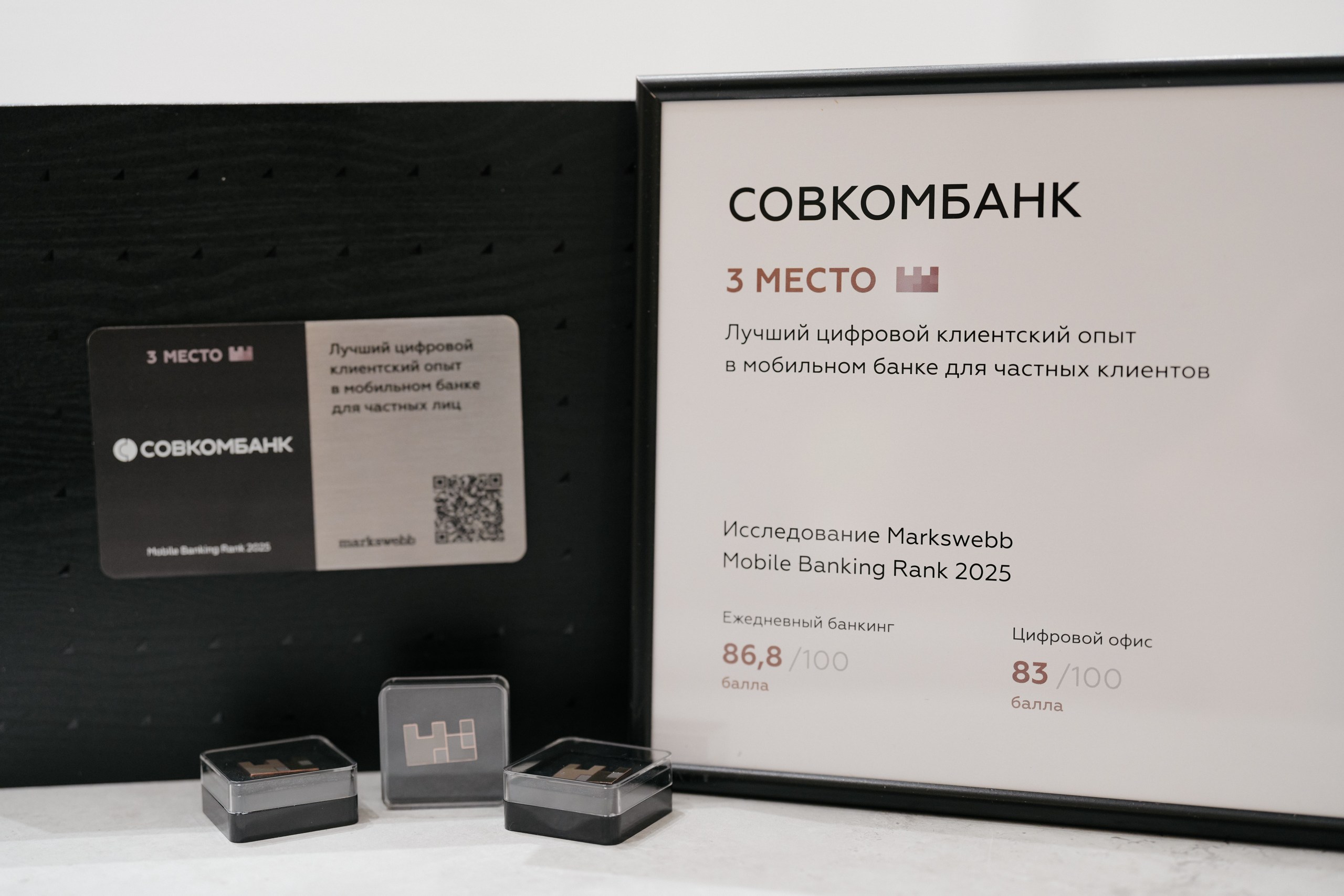 Совкомбанк подтвердил своё место в тройке лидеров независимого рейтинга Mobile Banking Rank 2025