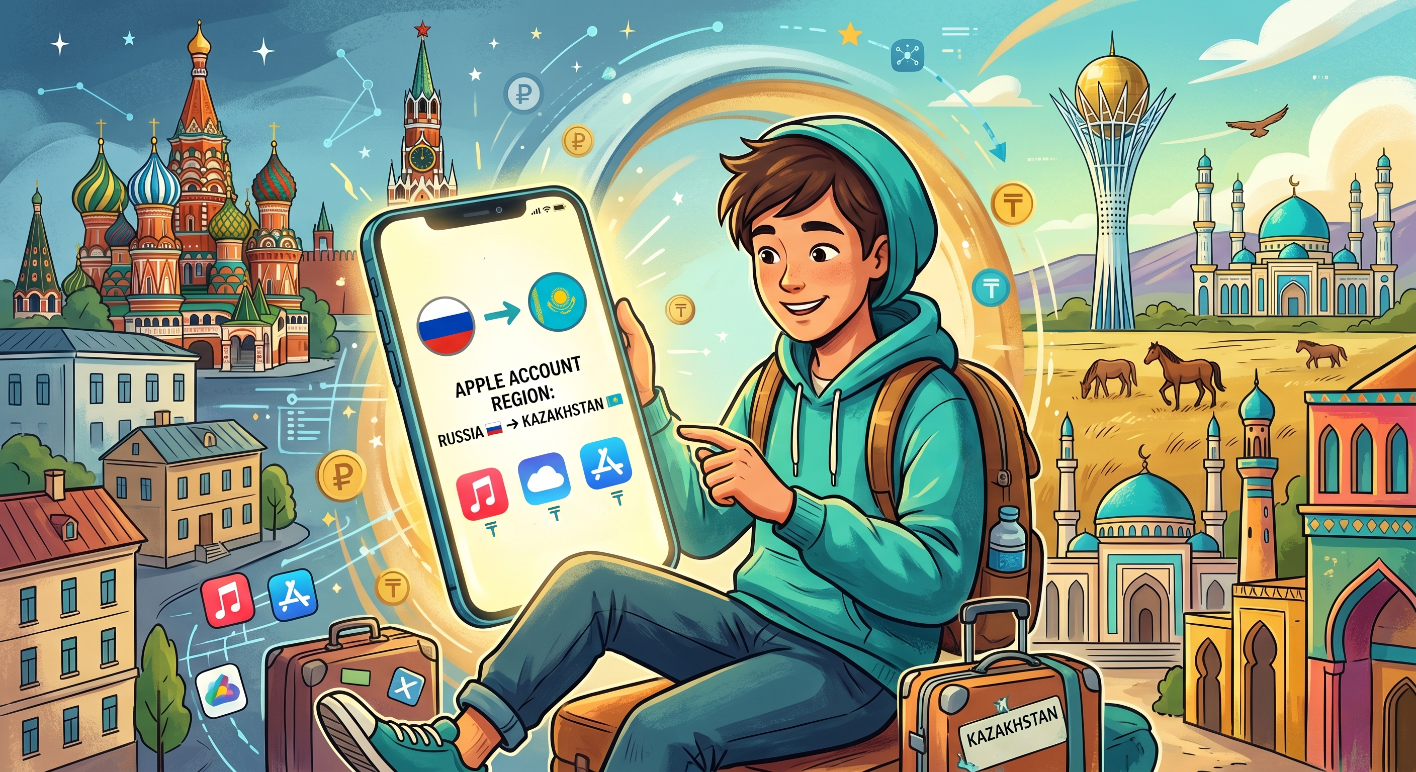 Как я переехал из России в Казахстан со своим Apple ID: что по ценам на подписки
