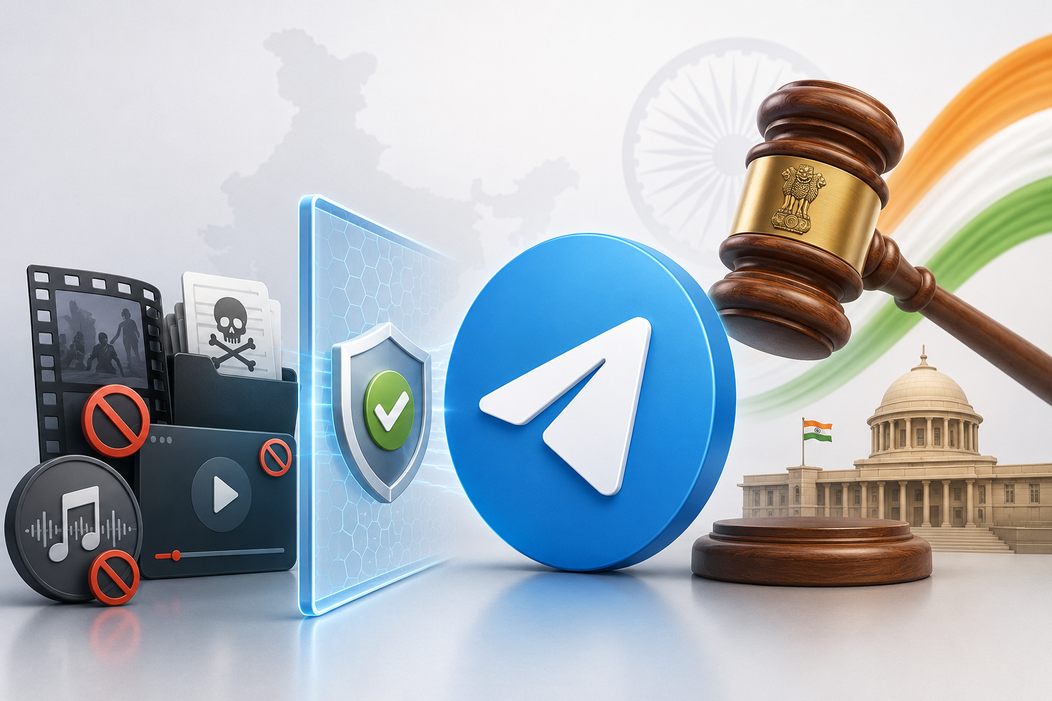 Власти Индии потребовали от Telegram борьбы с пиратским контентом